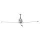 SkyBlade MiniProp 8 foot HVLS Ceiling Fan w/ Remote 5024 Sq Ft Coverage 3 Phase 230 Volt MP-0824-523-3
