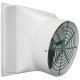 Tornado Fiberglass Exhaust Fan No Cone w/ Aluminum Shutters & Gold Star Motor 36 inch 9008 CFM Direct Drive VFA36N-GS
