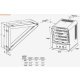 King Compact Garage / Workshop Heavy Duty Heater w/ Thermostat & Mounting Bracket 240V 1 Phase 5kW SKB2405-1-T-B