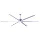 ZEPHYR - 120 Silver 10 foot Ceiling Fan w/ 5 Speed Remote 20693 CFM NFC10SLV