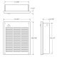 QMark LFK Commercial Fan-Forced Wall Heater 5118-6824 BTU 1.5/2 kW 208/240V 1 Phase LFK204F