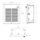 QMark CWH Commercial Fan-Forced Wall Heater 2560-6826 BTU 0.75-2.0 kW 240/277V 1 Phase CWH1207DSF