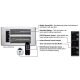 King PX ECO2S Designer Electronic Wall Heater 5120 BTU 120V PX1215-ECO-WD-R