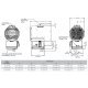 Ruffneck CR1 Triton Corrosion-Resistant Washdown Heater w/ Bracket 17050 BTU 5kW 208V 1PH CR1-208160-050