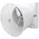 Storm Torque Fiberglass Exhaust Fan w/ Alum Shutters 55 inch 29902 CFM 3 Phase Torque Drive VMTA55G3C23-SL