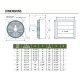 SD Green Series Exhaust Fan w/ Shutters 36 inch Variable Speed 10000 CFM Direct Drive SD36-EC