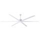 FANBOS White 10 foot Ceiling Fan w/ 5 Speed Remote 20693 CFM CP120WH