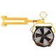 Warehouse/Dock/Trailer Cooling Fan Kit w/ Wall Mount Arm & LED Spotlight 18 inch 5 Speed 3600 CFM FA-420K2