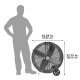 Maxx Air Pro Portable Barrel Fan 30 inch 2 Speed 5000 CFM Direct Drive BF30DDBLKPRO
