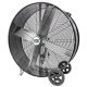 Maxx Air Pro Portable Barrel Fan 42 inch 2 Speed 10000 CFM Belt Drive BF42BDBLKPRO