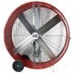 Maxx Air Portable Barrel Fan 48 inch 2 Speed 18000 CFM Belt Drive BF48BDRED