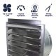 Maxx Air Exhaust Fan w/ Shutters 1 Speed 24 inch 4100 CFM Direct Drive IF24UPS