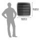 Maxx Air Exhaust Fan w/ Shutters 1 Speed 24 inch 4100 CFM Direct Drive IF24UPS