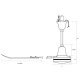 G Series 36 inch Industrial Heavy Duty Ceiling Fan 3247 CFM 120 Volt 136F-7