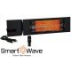 RK Series Outdoor/Indoor Rated Carbon Fiber Infrared Corded Heater 24 Inch 5118 BTU 1500 Watts 120V RK1215-RMT-PLG-BLK