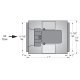 Square Inline Explosion Proof Duct Fan 8 inch 813 CFM Direct Drive (Galvanized) SQD825G1ASEXP