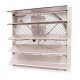 Shutter Mounted Wall Exhaust Fan 20 Inch w/ 9' Cord & Plug 2860 CFM 3 Speed 20SF4T90C