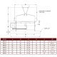FALCON - Upblast Roof Exhaust Fan 36 inch 17500 CFM Belt Drive 3 Phase NBPV36-H-3-T