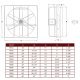 EAGLE HEAVY - 900 Panel Mount Supply Fan 18 inch 4150 CFM Direct Drive 3 Phase N918-C-3-T-S