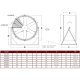 SWIFT - Man Cooling Fan Medium Stand 24 inch 6000 CFM NM24M-C-1-T