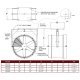 SWIFT - Explosion Proof Man Cooling Fan 2 Way Swivel 36 inch 20500 CFM 3 Phase NM36LZ-H-E