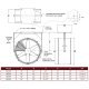 SWIFT - Explosion Proof Man Cooling Fan 1 Way Swivel 36 inch 18500 CFM 3 Phase NM36Y-H-3-E