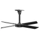 Hunter XP 10 foot HVLS Ceiling Fan w/ Remote 2500 Sq Ft Coverage 120 Volt 72291