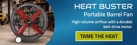 Heat Buster Portable Barrel Fans - Shop Now